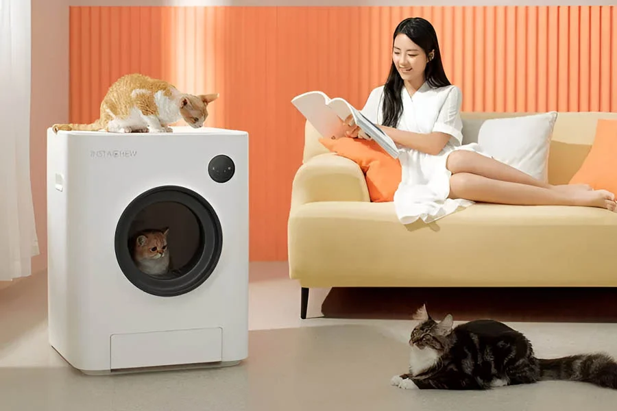 electric self cleaning litter box