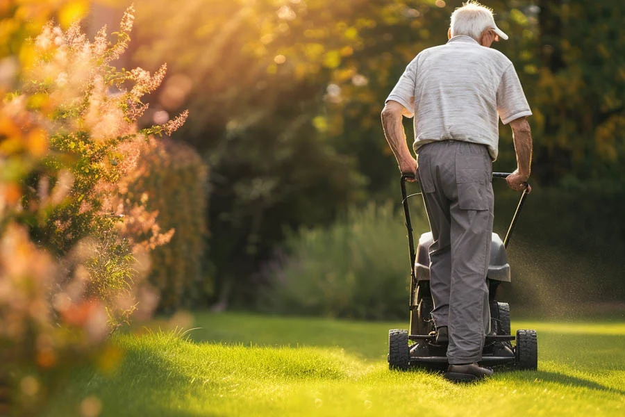 self propelled battery mower