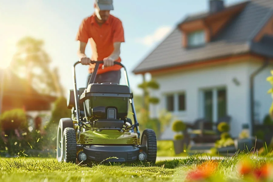 battery operated self propelled lawn mowers